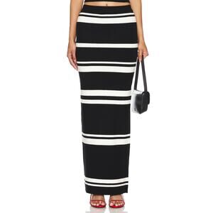 Lovers And Friends 'Seren' Black Viscose Maxi Skirt Size XS